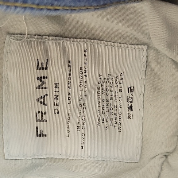 Frame Le Skinny De Jeanne Sz 6 Distressed Jeans Sz 26. Irving - Picture 5 of 6